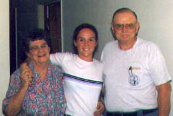 [ Kay, Grandaughter & Paul - August 1998 ]