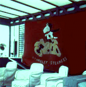 [ Snoopy atop his Steam Roller ]