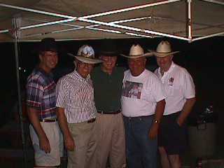 Terry Cullen, Bob Soupiset, Dave Laney, John Ryan, Larry Bissonnette; Lake Buchanan, TX