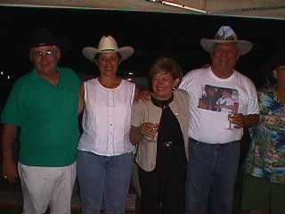 Gunner Mitchell, Linda Raker, Louise Ryan, John Ryan; Lake Buchanan, TX
