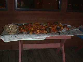 Leftovers from Pete & Joann Duchock's New Orleans Shrimp Fest; Lake Buchanan, TX