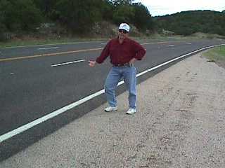 Chris Raker trying to get home; Lake Buchanan, TX